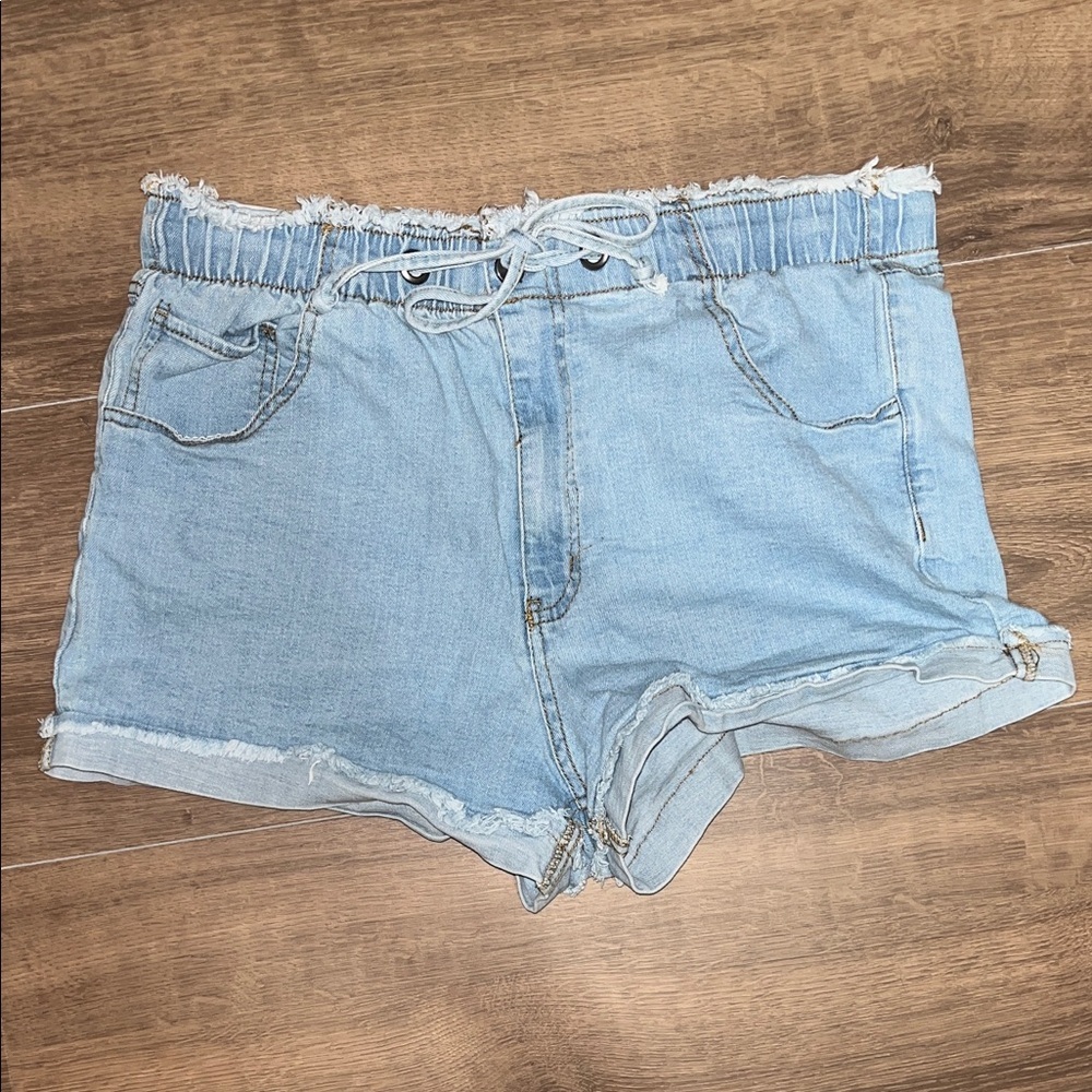 No Boundaries Light Blue Jean Shorts